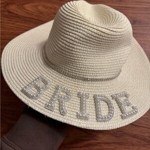 Beige Bride Sun Hat